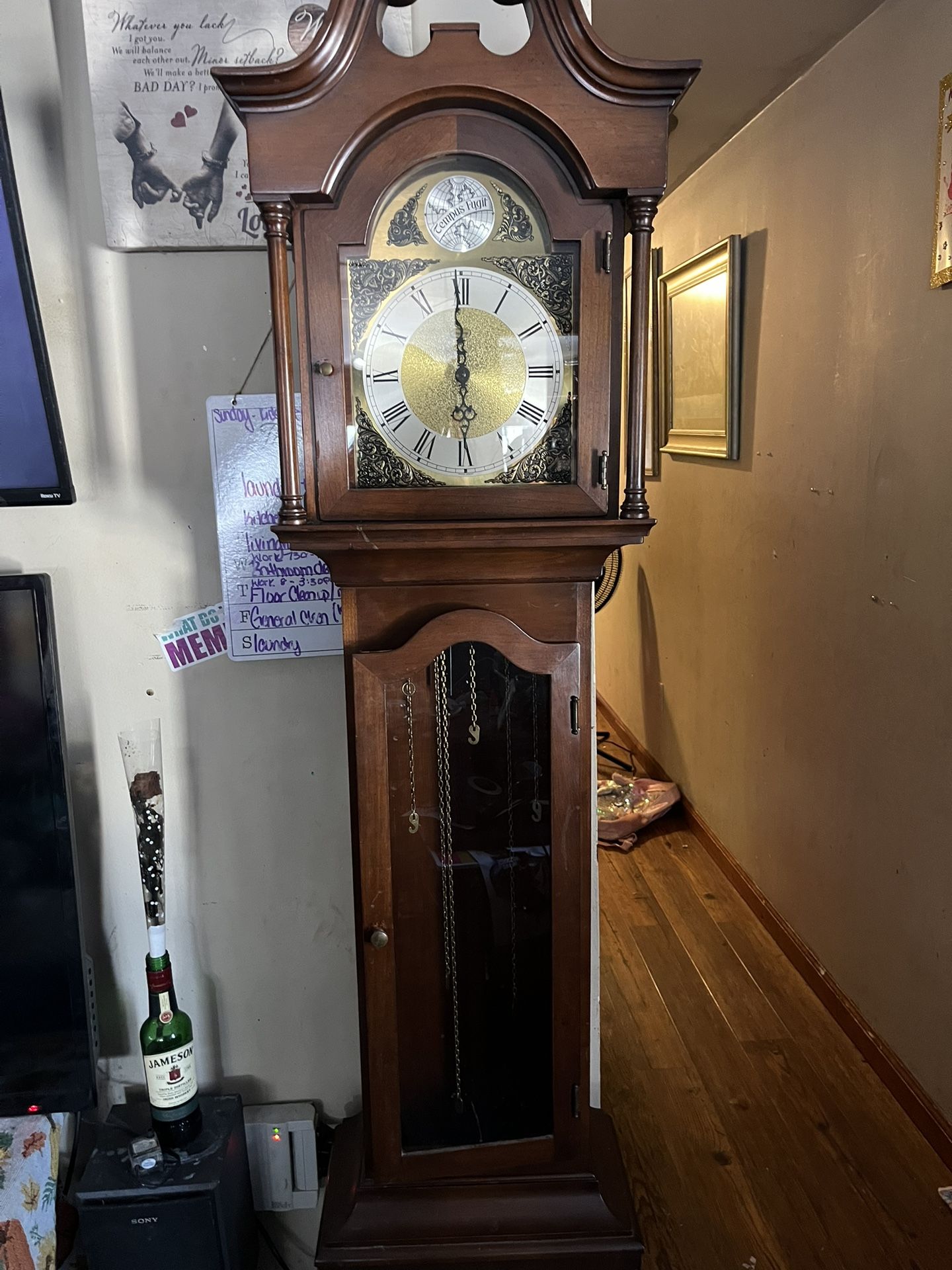 Ridgeway tempus fugit Western Germany Grandfather Clock