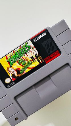 Zombies Ate My Neighbors For Super Nintendo SNES Game Cartridge