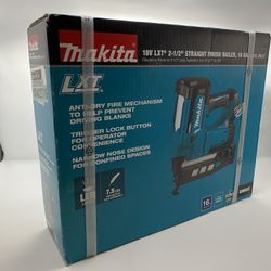 Makita XNB02Z 18V LXT lithium-ion 16-Gauge Cordless 2-1/2 In. Straight Finish Nailer (Tool Only)