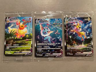 Eeveelution Promo Set Chinese *SEALED* Flareon Vaporeon Jolteon VMAX Alt Art 003 006 009 Eevee Heroes Evolving Skies Nine Color