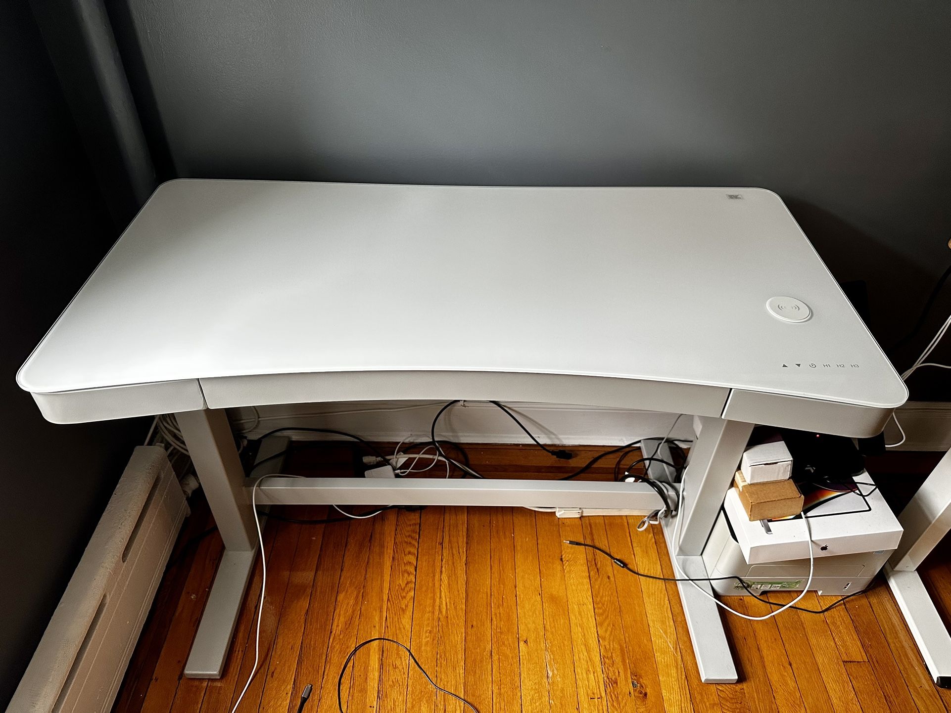 MOVING OUT SALE! Tresanti Standing Desk Adjustable Height 2 USB Ports & Wireless Charging Station