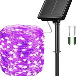 Solar string led lights, 1 pack 72ft,200 led , Waterproof, on/off auto, 8 mode