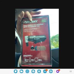 Brand New Husky 1/4 Inch Angle Grinder W/ Accessory Kit