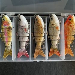 Lifelike swimbait 5 pack with box