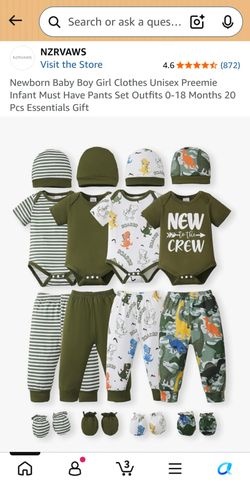 NWT Baby Boy Clothes Infant 0-3 Months, 20 Pcs