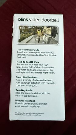 Blink Wireless Doorbell, Never Used