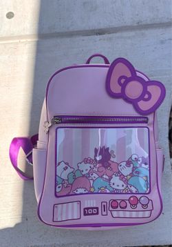 Loungefly Pink and Purple Hello Kitty Arcade Bag