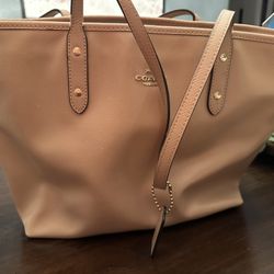 Coach Leather Tote Bag