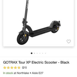 2023 GoTrax TOUR XP ELECTRIC SCOOTER