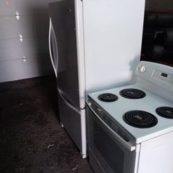 Refrigerator Stove Set  Electric Stove  Both
