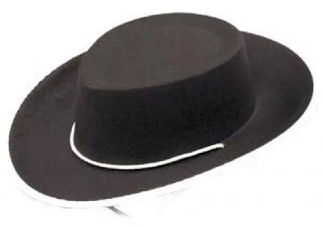 Lot of 20 Kids Black Felt Western Cowgirl Cowboy HAT Sheriff costume dress up party