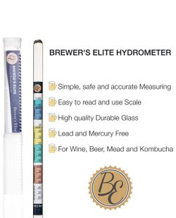 wine and beer and more Brewer Elite Hydrometer
