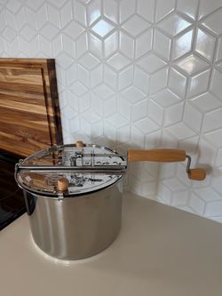 Stainless Steel Stovetop Popcorn Maker