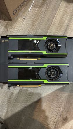Two Nvidia GeForce GTX 1080TI AERO 11GB OC GPUs