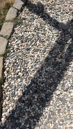 black and white pebbles