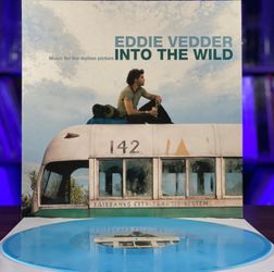 "Eddie Vedder Into The Wild" Special Edition Blue Vinyl Record European Import 