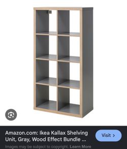 IKEA 8 Kallax/Cubbies Light Grey