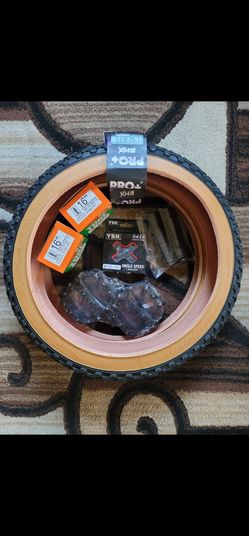 NEW Bicycle Bmx Jr Parts Bundle 16" Black Gumwall