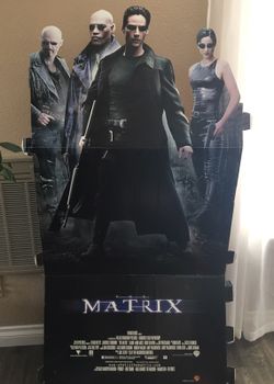 Matrix movie cut out.