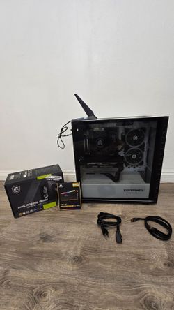 Gaming PC Set – Ryzen 7 3700X + RTX 2070 Super + 32GB RAM + 2 TB + power cable + HDMI cord + boxes