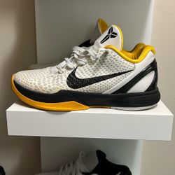 Nike Kobe 6 Protro Del Sol Size Men’s 9 White, Yellow, Black