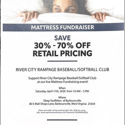 Mattress fundraising sale
