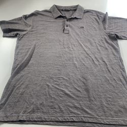 Travis Mathew Gray Size X-Large Men’s Golf Shirt