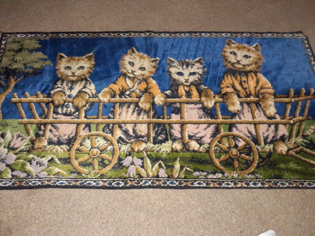 Vintage Cat Tapestry 