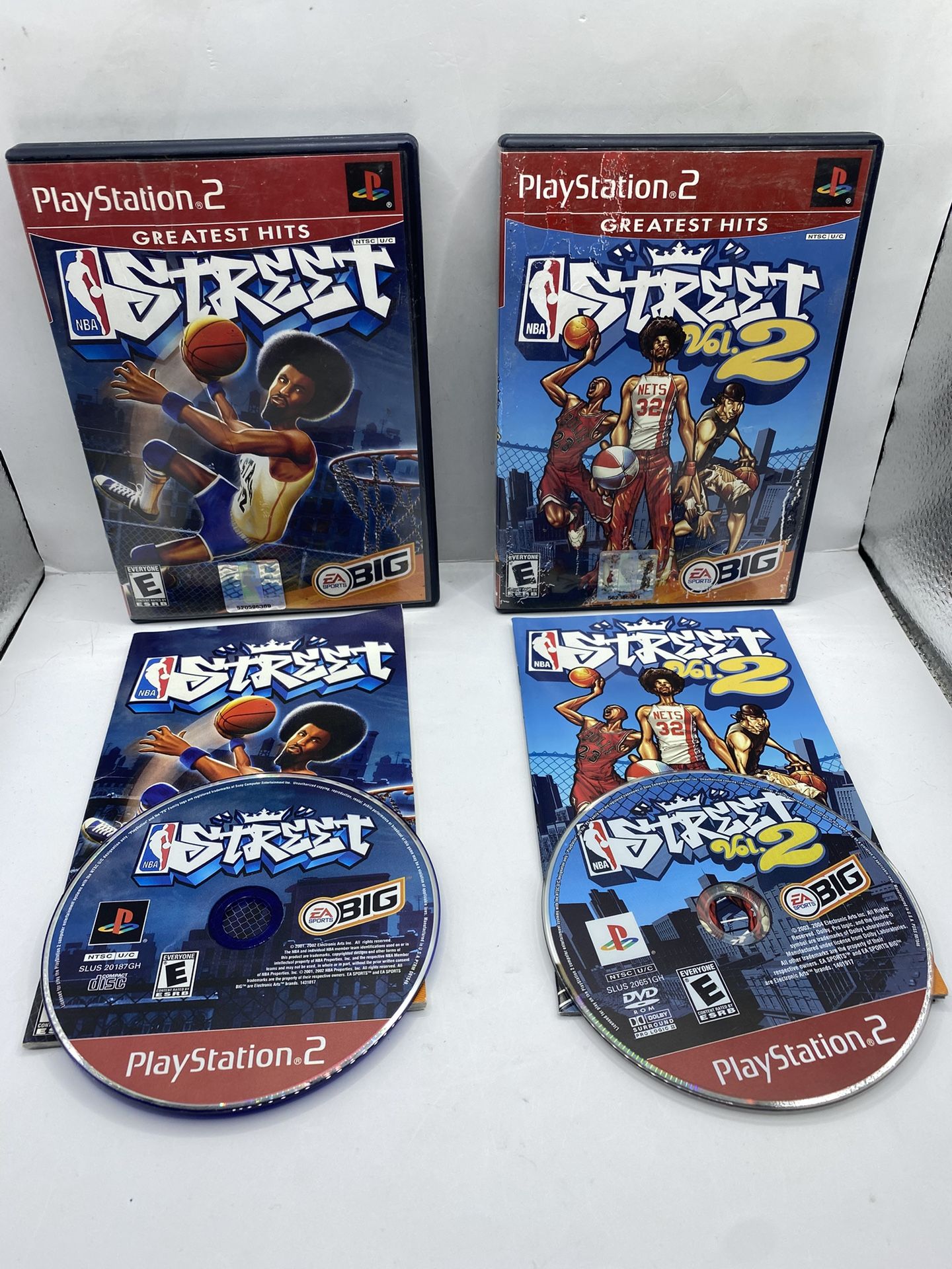 NBA Street 1 & 2 PlayStation 2 PS2 2003 CIB Tested & Working Retro Basketball