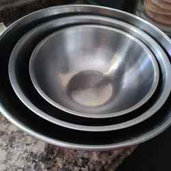 Silver bowl 3 ste of