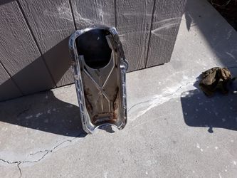 Oil pen crome chevy 3 50 305,327