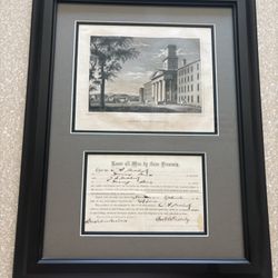 Framed Amherst College History