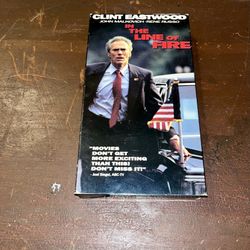 In The Line Of Fire Vhs Tape 