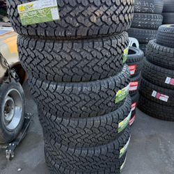 New Tires Installed/ Llantas Nuevas Instaladas 265/70/16 TBB At Tires