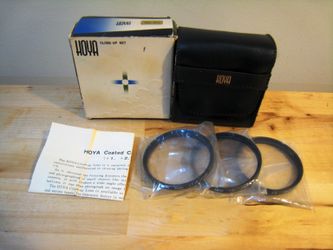 Hoya 3 pc. Close-Up Lens Set, 55MM, w/Case & Manual
