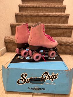 Pink Sure-Grip Roller Skates  Size 5