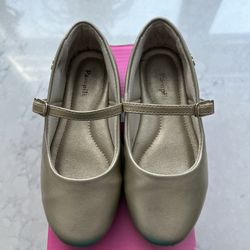 Pampili Kids Shoes, Size 10.5, Matte Gold