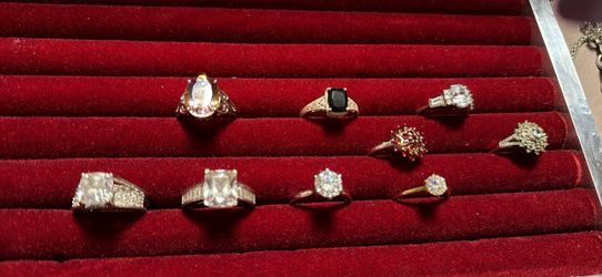 Sterling silver rings. Size 9 1/2-10 1/2