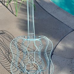 Guitar Metal Sculpture Guitar Art Rock And Roll Art