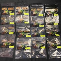 16 Packs Assorted Tungsten Fishing Weights By “Wicked Weights”