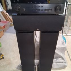 Polk speakers And Yamaha receiver