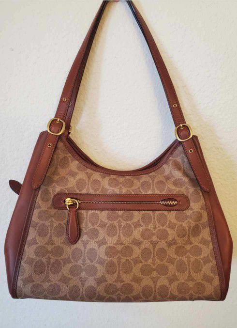 Leather Lori Logo Coach Bag And Wallet