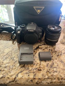 Canon EOS Rebel XT DSLR Camera Kit w/ Lens & Accessories - As Is