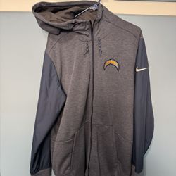 2 XL Men’s Los Angeles Chargers Zipper Jackets Dri Fit Nike NFL  