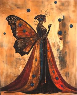 Butterfly Fairy- Mystical Wings Wall Art Canvas 🦋 Please Ready Description