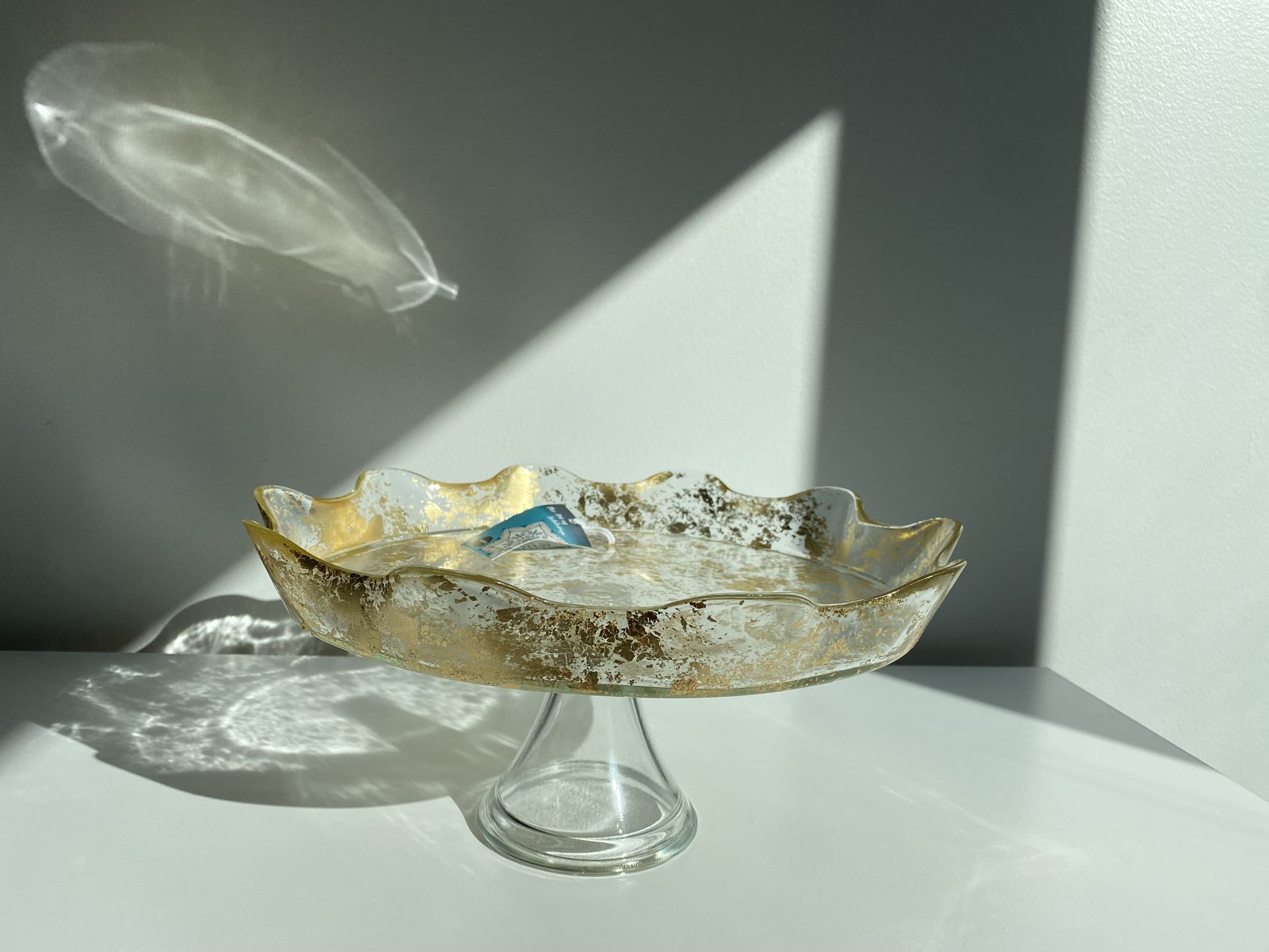 Gold and Silver Glass Cake Stands