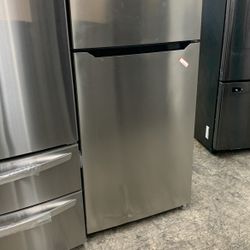 Stainless Steel Top And Bottom Refrigerator