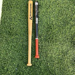 Used Franklin Wood Baseball Bat 25 Inch