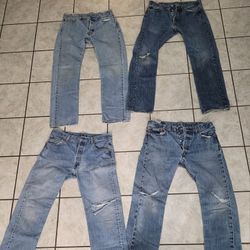 Levi Strauss 501 Jeans Size 34x34 - $80 For All 4