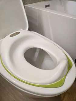 Ikea TOSSIG Toddler Potty Seat, White/Green - 2 AVAILABLE